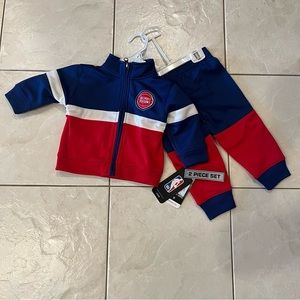 NWT Detroit Pistons 12M tracksuit